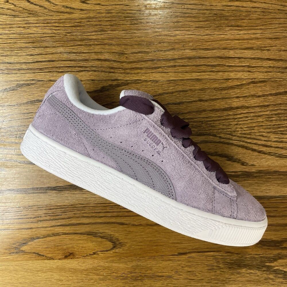 Puma Suede XL Hairy Women's Purple Suede Sneakers Shoes Size 7 8 NEW